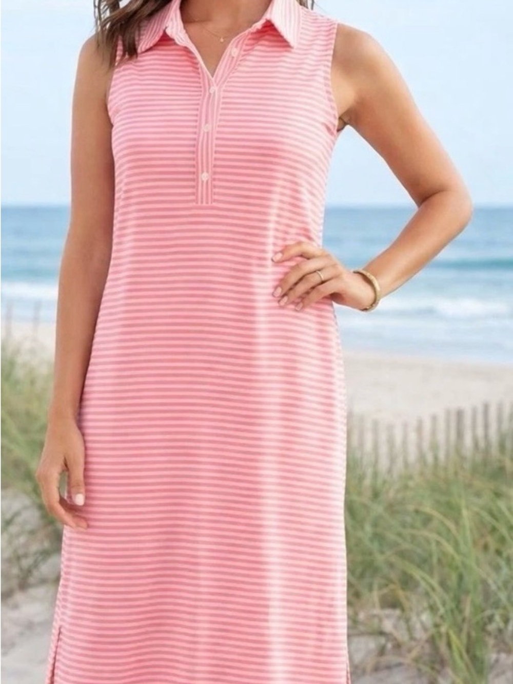 Vineyard Vines Sankaty Striped Sleeveless Dress XL